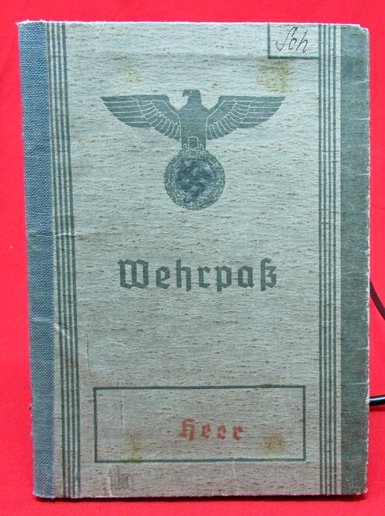  German WWII Army Wehrpass, Tubingen Resident 1937 — image 2