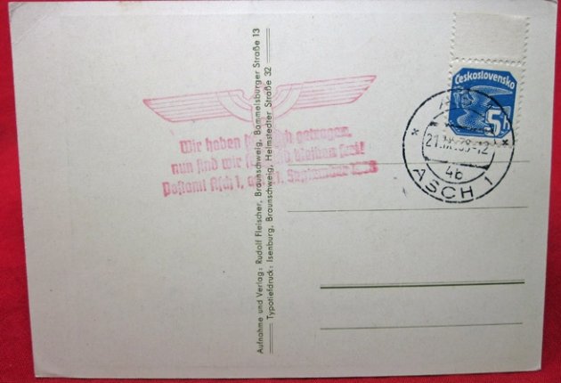  German WWII Postcard, Hitler Youth Drummers 1938 — image 3