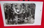 German WWI RPC Postcard, Artillerymen in Gasmasks