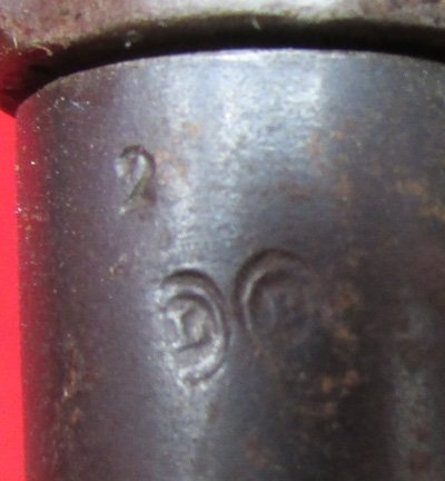  French WWI 1886 Lebel Rifle Bayonet Hooked Guard, Early Mfg — image 4