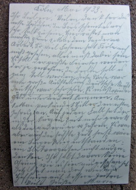  German WWII Postcard, Hindenburg & Hitler 1914-1933 — image 3