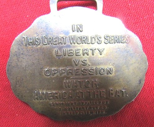  US WWI Artillery Service, Patriotic Watch Fob — image 4