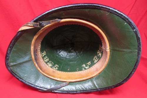  British WWII Cheshire Constabulary Police Helmet, Dated 1935 — image 6
