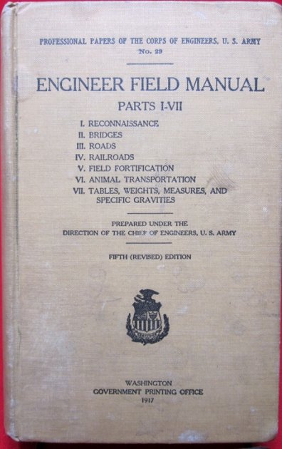  US WWI, Engineer Field Manual, Parts I-VII, 1917, GR — image 2