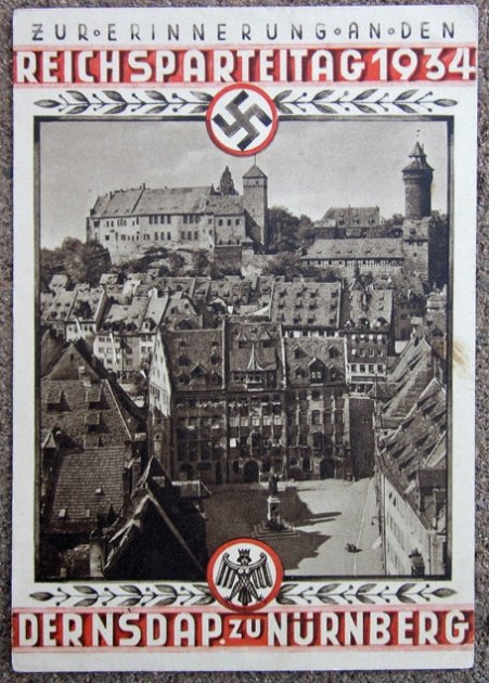  German WWII Postcard, Reichsparteitag 1934, Mailed — image 2