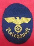 German WWII Reichspost Sleeve Eagle