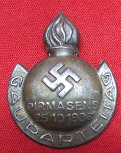 German WWII Pirmasens Gauparteitag Tinnie 1936 — image 2