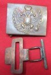 Austrian WWI Enlisted Buckle & Keeper, Field Recovered