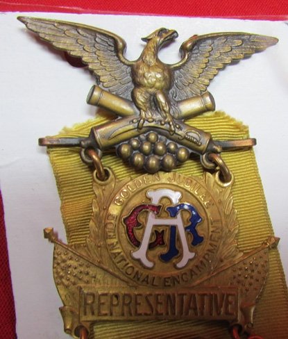  US Post Civil War, GAR National Encampment Representative Badge, Kansas City 1916 — image 3