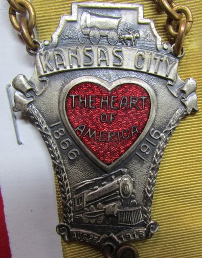  US Post Civil War, GAR National Encampment Representative Badge, Kansas City 1916 — image 4