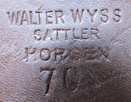  Swiss M1957 Bayonet & Leather Frog — image 8