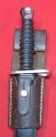 Swiss M1957 Bayonet & Leather Frog