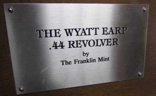  Franklin Mint Wyatt Earp .44 Smith & Wesson Revolver, Non-Firing Replica — image 3