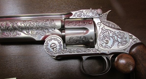  Franklin Mint Wyatt Earp .44 Smith & Wesson Revolver, Non-Firing Replica — image 4