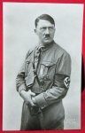 German WWII Postcard, Brownshirt Hitler