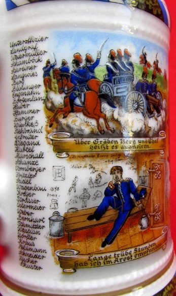  German Post WWI Miniature Regimental Stein, — image 3