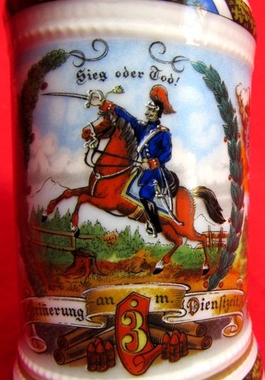  German Post WWI Miniature Regimental Stein, — image 4