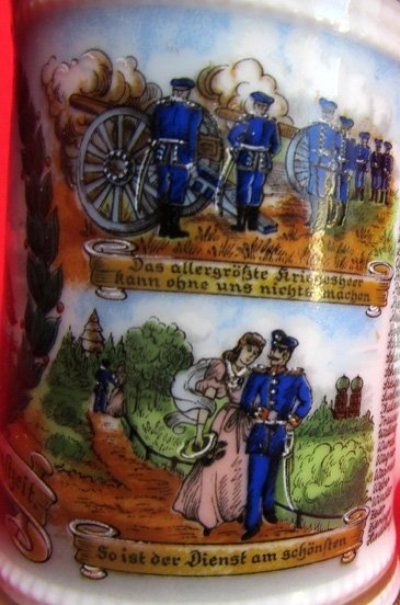  German Post WWI Miniature Regimental Stein, — image 5
