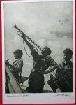 German WWII Postcard, Hitler Youth, Interesting Notation on Reverse