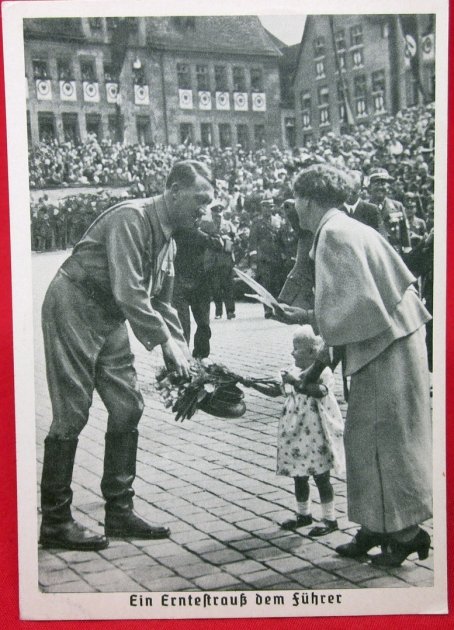  German WWII Postcard, Hitler's Birthday 1939, Bohman und Mahren — image 2