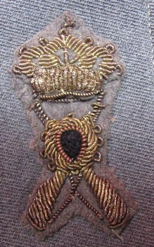  Italian WWII Army Motorized Infantry Officer Shoulder Board, Single — image 3