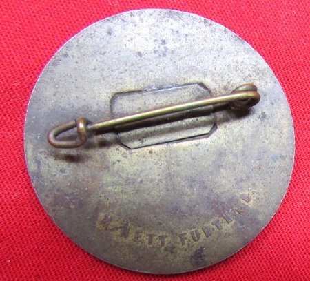  German WWII Reichsparteitag Tinnie 1935, Maker Marked — image 3