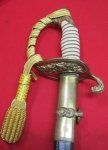 US WWII Era M1852 US Navy Officers Sword, German Mfg, …