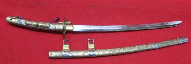  Japanese Post WWII Samurai Sword Letter Opener, High Quality — image 4