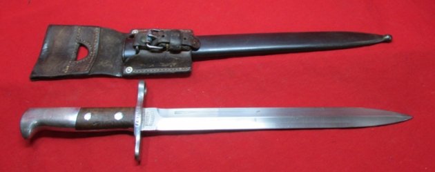  Swiss, M1911 Schmidt-Rubin Rifle Bayonet and Frog, Waffenfabrik Neuhausen — image 6
