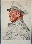 German WWII Willrich Postcard, U-Boot Commander Schubart