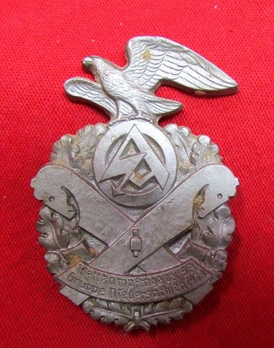  German WWII Tinnie, Wettkampftage der SA, Gruppe Niedersachsen 1938 — image 2