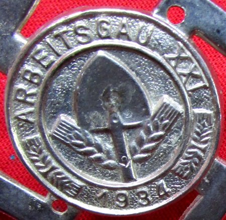  German WWII Tinnie, RAD Arbeitsgau XXI 1934 — image 3