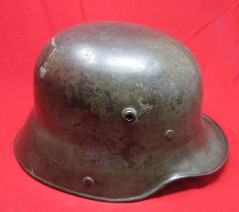  German WWI M1916 Steel Helmet, ET66, Original Paint, Replaced Liner — image 3