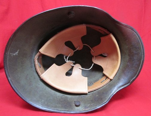  German WWI M1916 Steel Helmet, ET66, Original Paint, Replaced Liner — image 5