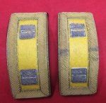 US Pre WWII, Army Cavalry Captain Shoulder Straps, Pair Wolf …