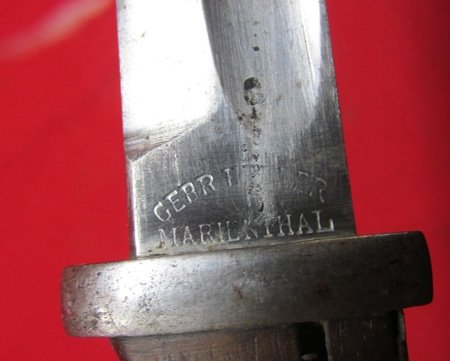  German WWI S84/98 Bayonet, WWII Scabbard, Heller Marienthal Mfg — image 10