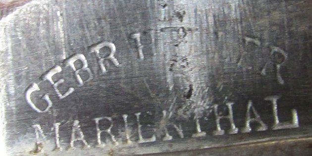  German WWI S84/98 Bayonet, WWII Scabbard, Heller Marienthal Mfg — image 9