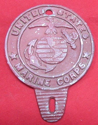  US WWII-Korean War USMC License Plate Topper — image 2