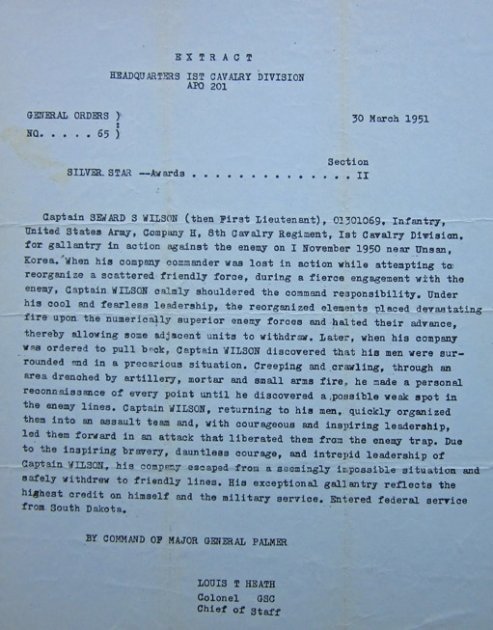  US Korean War 1st Cavalry Division Silver Star Grouping — image 5