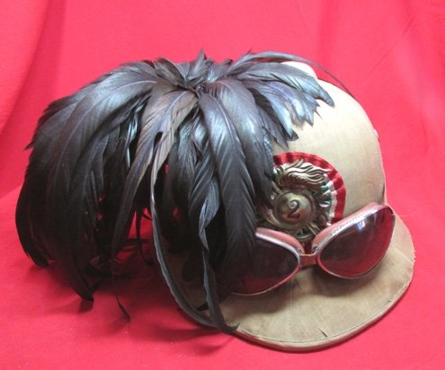  Italian WWII Tropical Bersaglieri Pith Helmet & Goggles — image 2