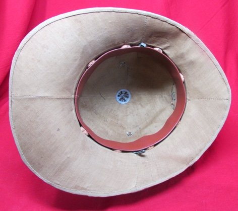  Italian WWII Tropical Bersaglieri Pith Helmet & Goggles — image 5