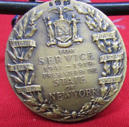  US WWI New York State Service Medal, Nr. 69685 — image 4