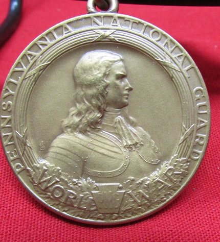  US WWI, Pennsylvania 28th Division Victory Medal & Ribbon Bar — image 3