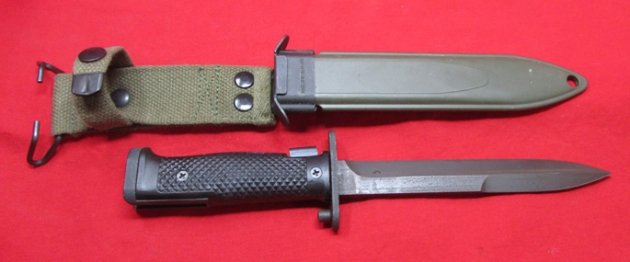  US Cold War M5A1 Bayonet & Scabbard, W-Germany Marked — image 4