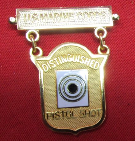  US Current Era, US Marine Corps Distinguished Pistol Shot Badge — image 2