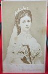 Empress Elizabeth of Austria 'Sisi' CDV, Vienna Back Mark