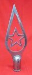 Chinese Cold War Era Metal Flag Pole Top,
