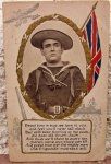 British WWI Royal Naval Division Portrait Postcard 1915