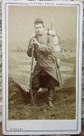 French 2nd Empire CDV, Armed Soldier, Siege of Paris 1871