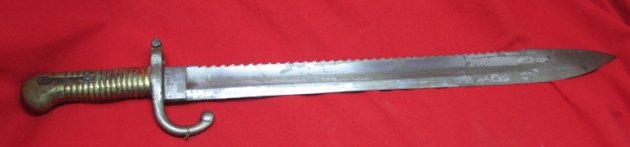  Belgian M1868 Pioneer Bayonet, Sawback — image 3